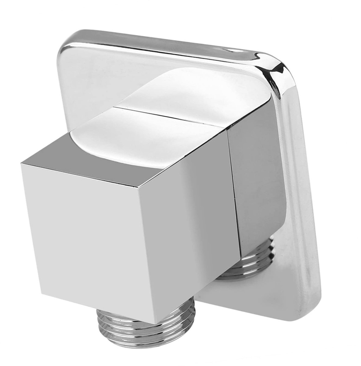 Dailygoody - Muur Water Elleboog - Douche 90 Graden Elleboog - Messing met Chroom Afwerking - Slang Connector Water Uitlaat - Terugslagklep - Geschikt...