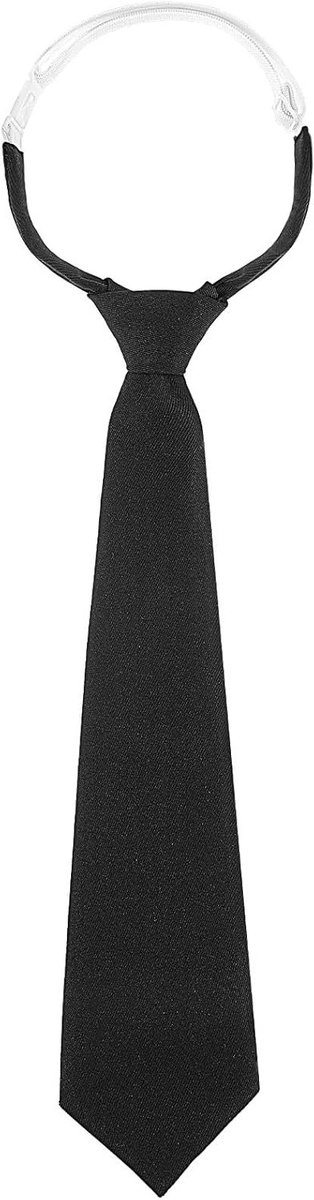 Zwarte Verstelbare Straps voor Vrouwen, 13 Inch Vooraf Geknoopte Ties voor Meisjes/Jongens, Perfecte Accessoire voor School en Zakelijke Uniformen