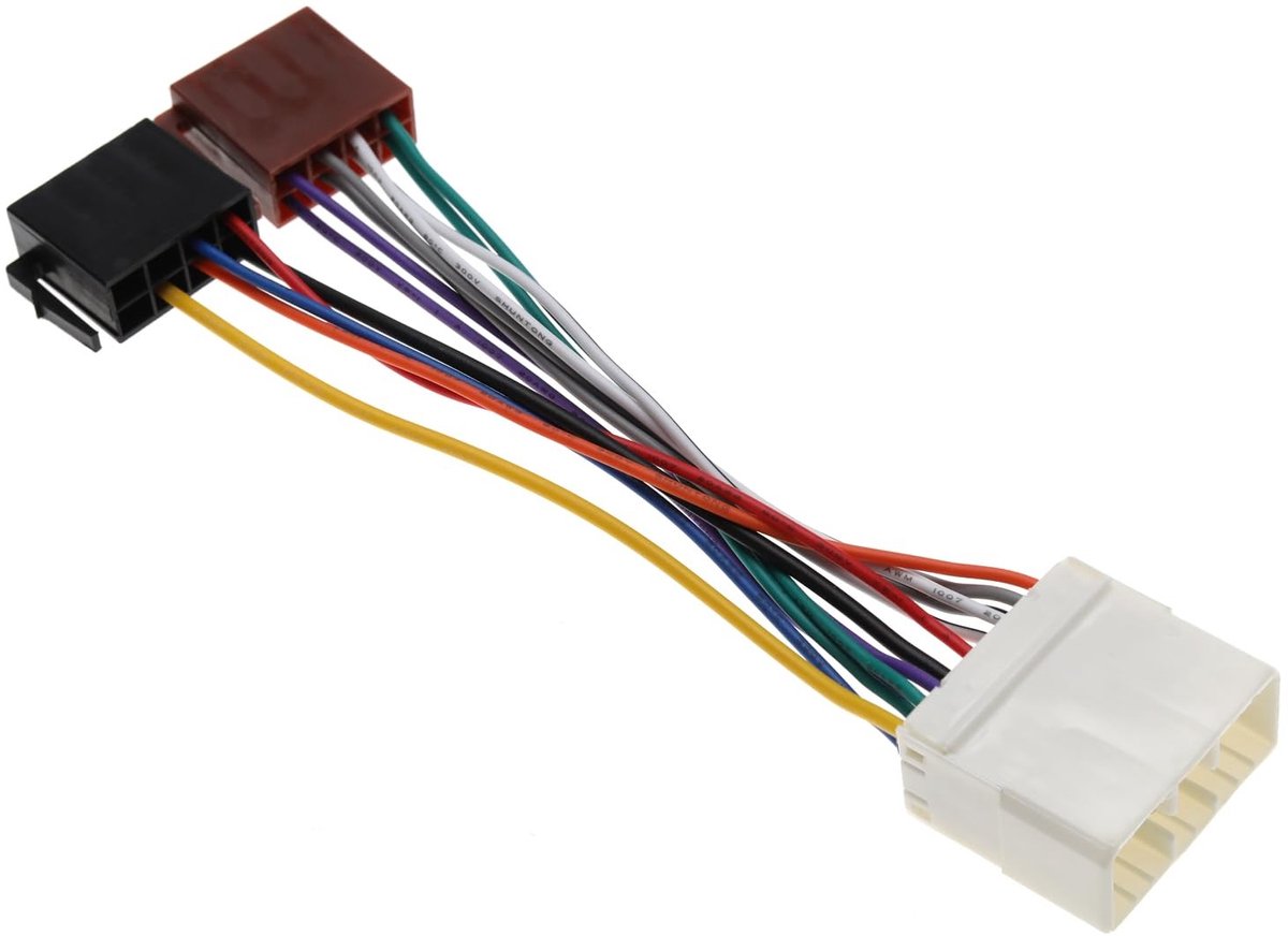 Dailygoody - 16 Pin ISO Standaard Adapter - Connector voor CD Speler - Betrouwbare verbinding - 18 cm - Geschikt voor Subaru - Ideaal voor audio-insta..