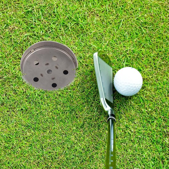 Store_8 - Golf Hole Cup - Golf Hole Sleeve - Effectief Golftrainingshulpmiddel - Roestvrijstaal - Oefenen met Chippen - Perfect voor Achtertuin - I... van Store 8 — afbeelding 4