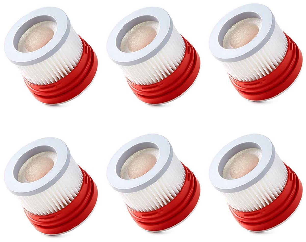 Dailygoody - Filter Set - Vervangingsfilters - Wasbaar en efficiënt - 6 stuks - Geschikt voor Xiaomi Dreame V8-V11 - Filterprestaties