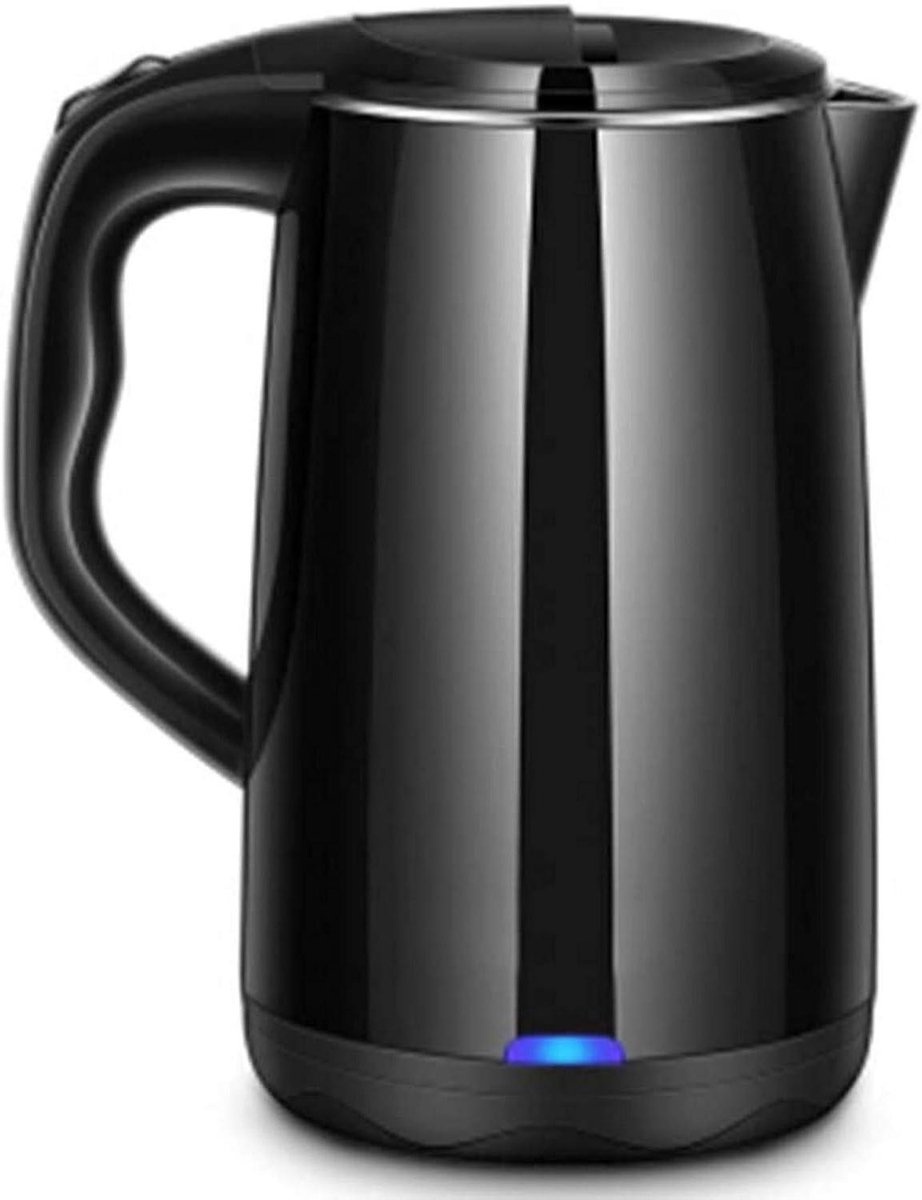 Elektrische Waterkoker - Theepot Snelkoker - Water Verwarmen - Dubbelwandige Isolatie - 1.8L - Zwart