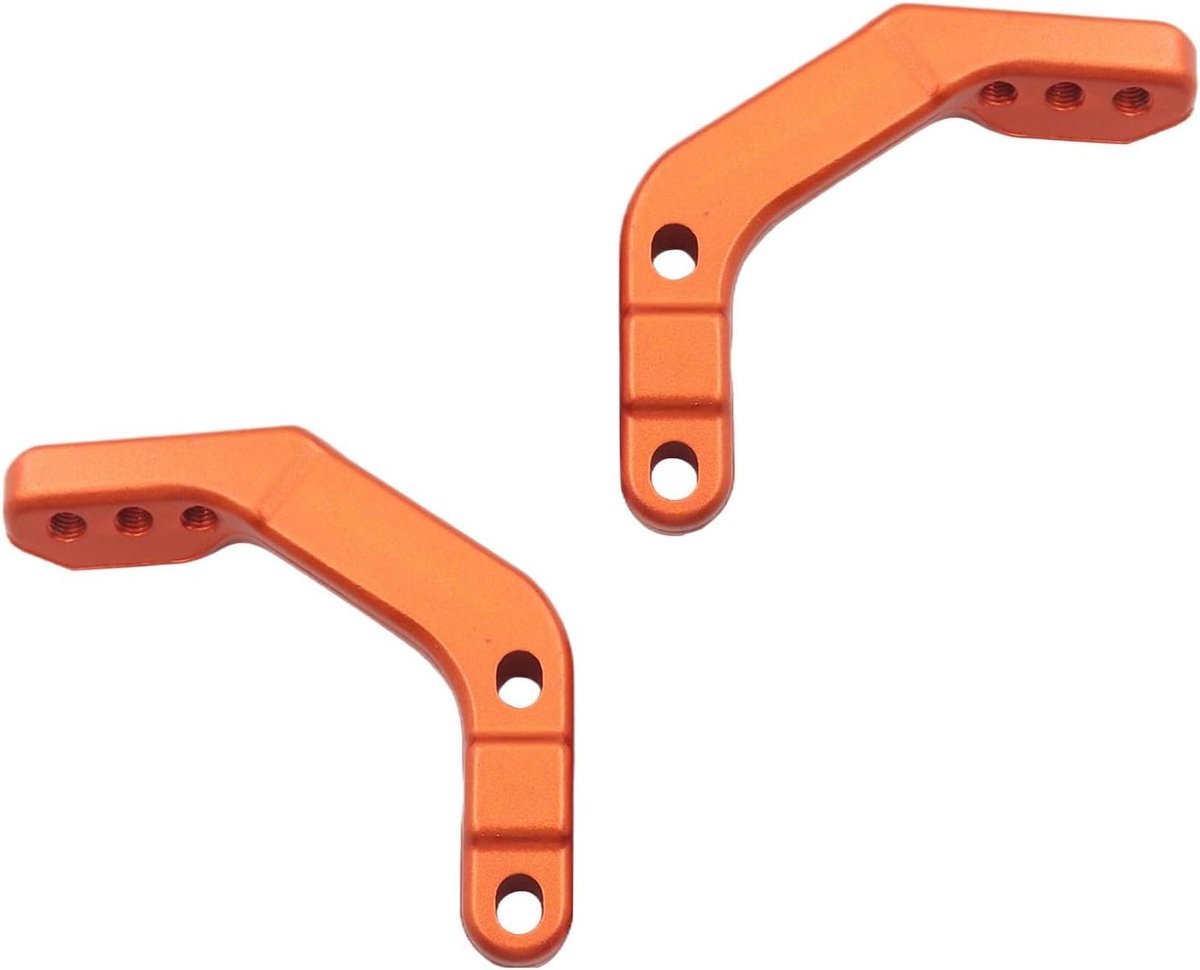 Handbeschermer Bevestigingsset - Montagebeugel Motorfiets - Motorrijden Beveiligen - Universele Pasvorm - 28mm Stuur - Oranje