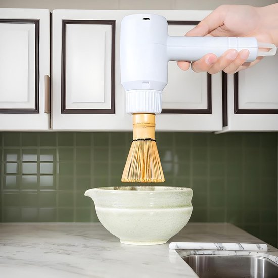 Elektrische Klopper - Handmixer Garde - Dranken Mengen - Draadloos Ontwerp - 20.5 cm - Zwart — afbeelding 3
