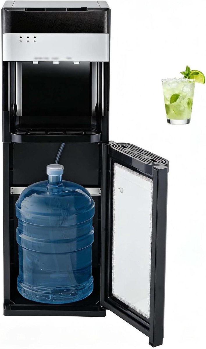 Waterkoeler Onderlader - Waterdispenser Vrijstaand - Direct Water Tappen - Kinderslot 3 Temperaturen - 95 cm Hoog - Wit