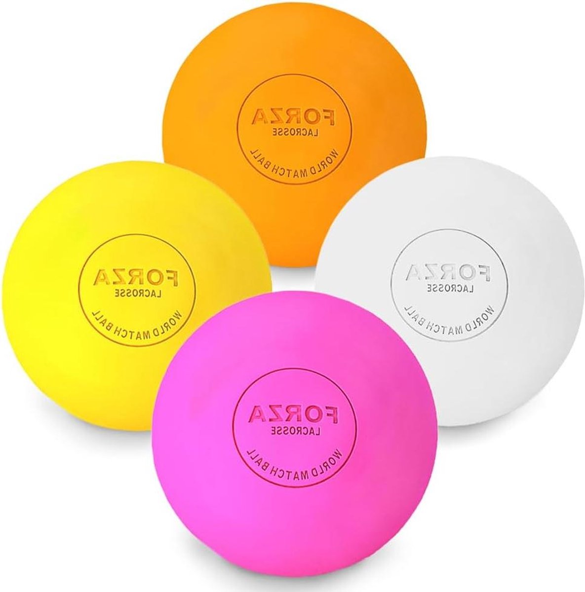 Massageballen - Spierbal Triggerpoint - Spierherstel - Massief Rubber - 63.5 mm - Geel