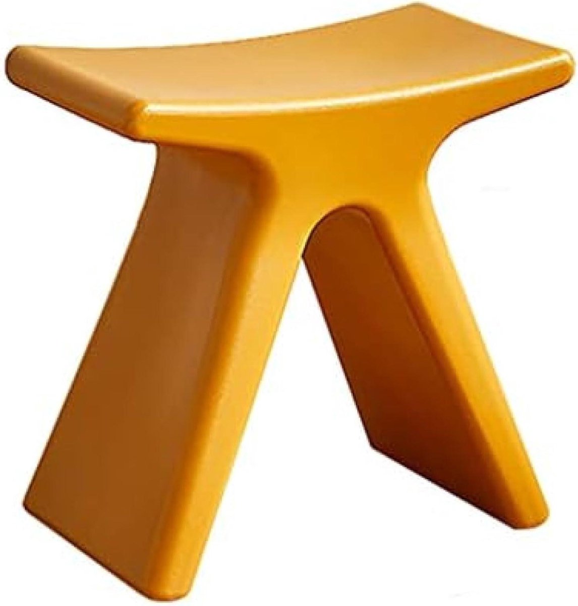 Kunststof Kruk - Douchestoel - Zitten - Antislip ontwerp - 435 x 24 x 415 cm - Geel