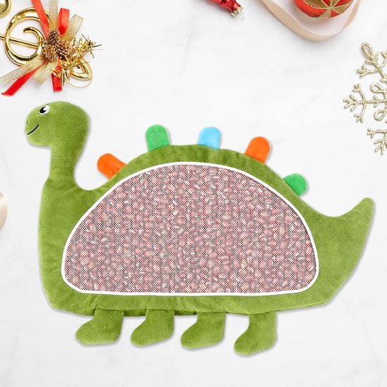 Kalmerend Kussen - Knuffel Speelgoed - Zintuiglijke Ontwikkeling - Hypoallergeen Pluche - 39 x 27 cm - Groen — afbeelding 3