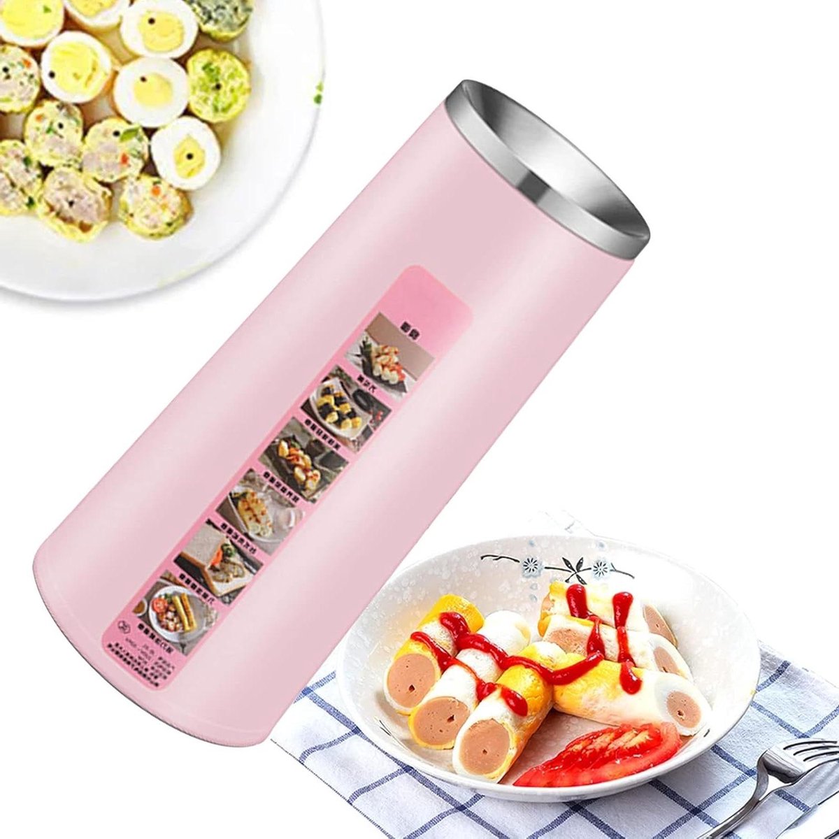 Eier Rol Maker - Ontbijt Maker - Snel Ontbijt Maken - Non-stick Binnenkant - Niet gespecificeerd - Roze