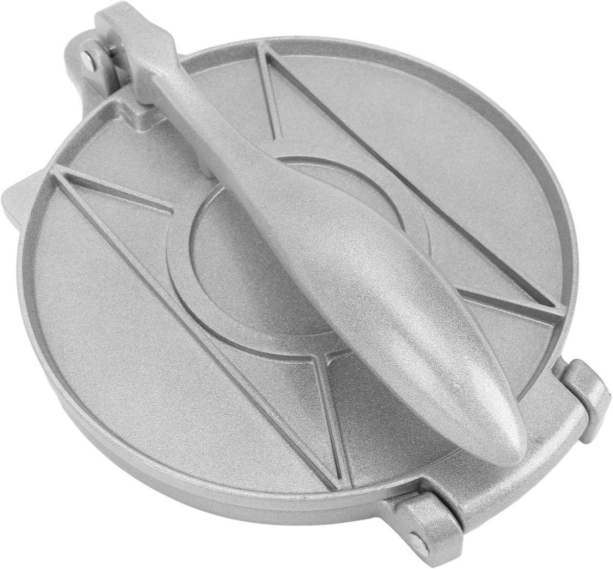Tortilla Pers - Deegpers Tortilla - Thuis Keuken - Aluminium Constructie - 24 x 21 x 8 cm - Zilver