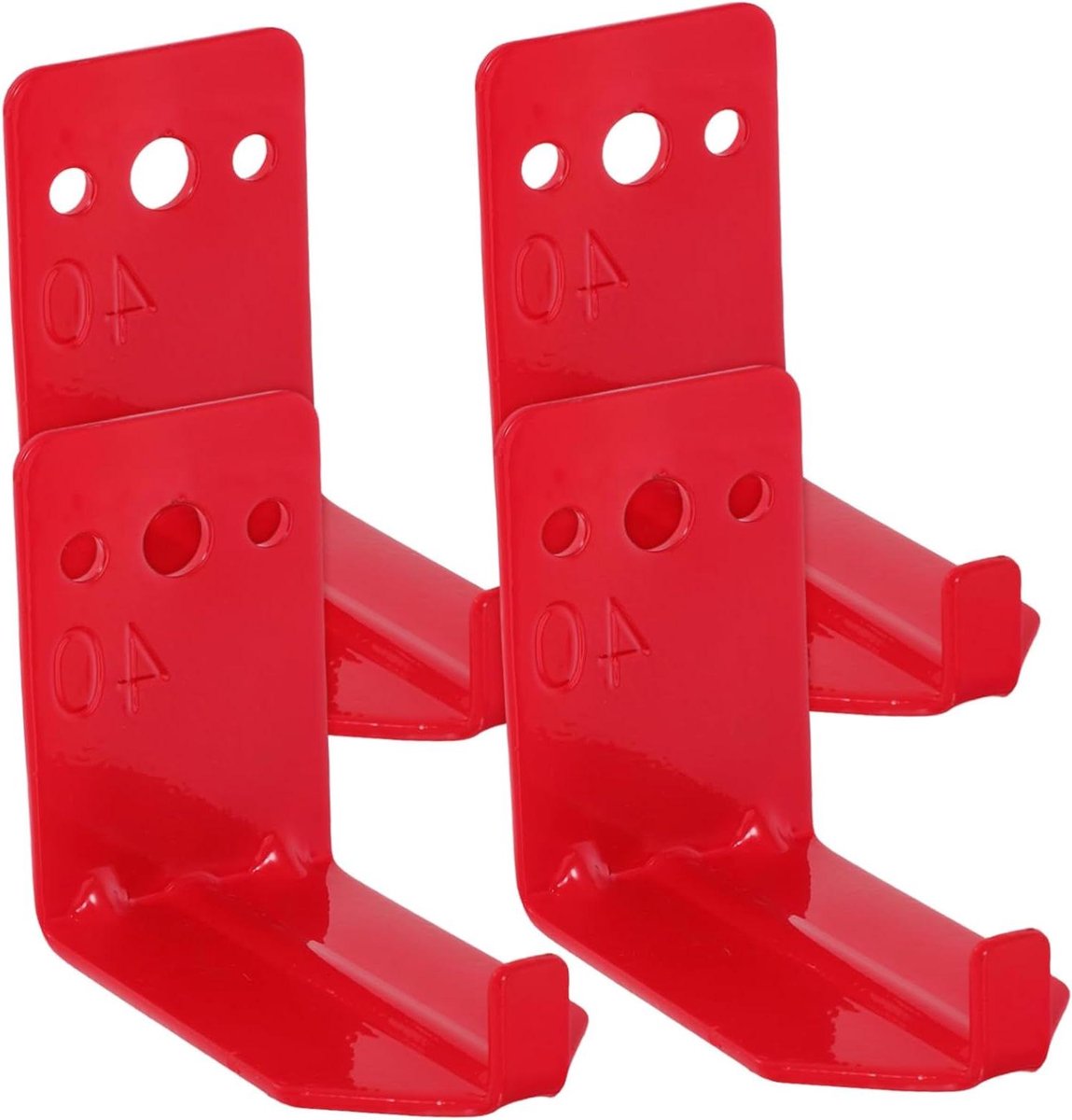 Brandblusser Beugel - Muurbevestiging Brandblusser - Veiligheid Thuis - Snelle Ontgrendeling - 7.3x5.9x3.8cm - Rood