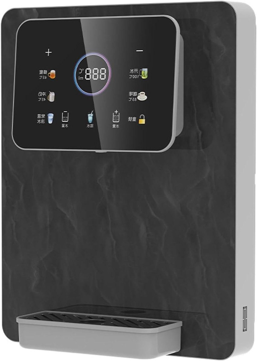 Warmwaterdispenser - Direct koken - Snel warme drank - Kinderslot touchscreen - 31x16x40 cm - Wit of Zwart