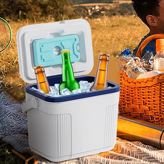 Camping Koelbox - Isolatiebox Picknick - Buitenavonturen - 48 Uur Koel - 10 Liter - Wit van Camping — afbeelding 5