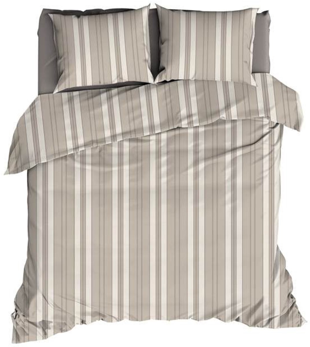 Romanette Florian Dekbedovertrek - Extra breed - 260x200/220 cm - Beige