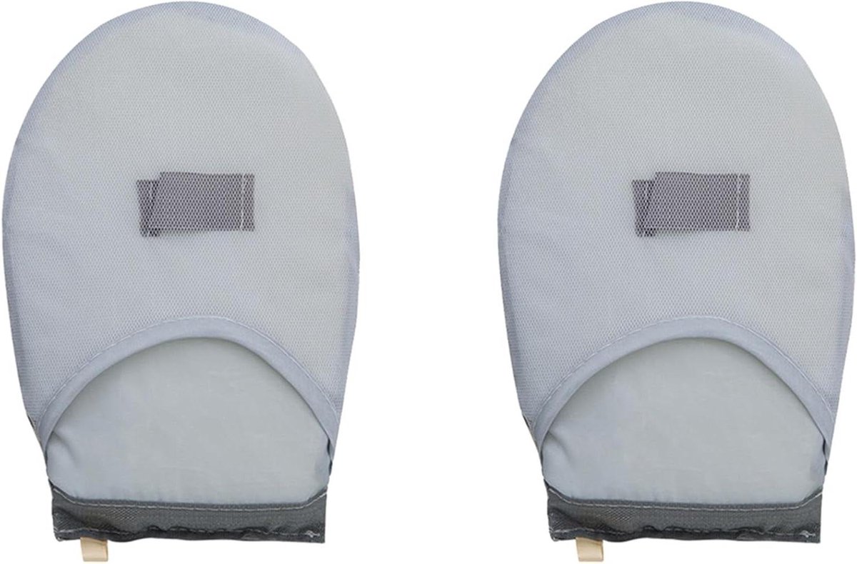 Stoomhandschoenen - Kledingstomer want - Kleding stomen - Hittebestendig ontwerp - 23 x 15 cm - Grijs