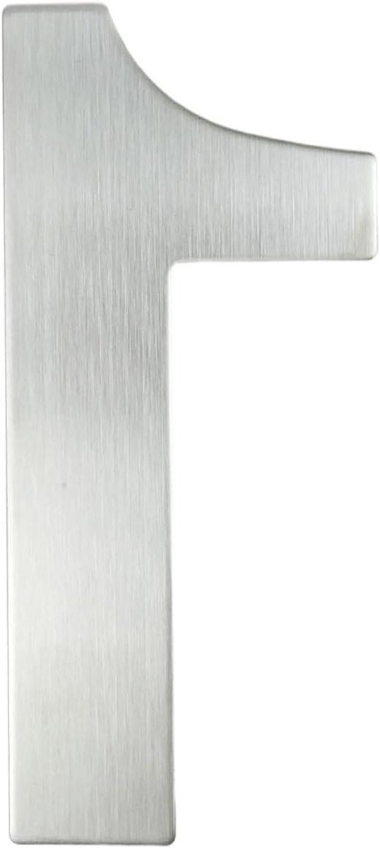 Huisnummer - Adresbord Buiten - Huis Herkenbaar - Roestvrij Staal - 20 cm - Zilver