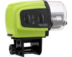 Automatische Vis Feeder - Voederautomaat Aquarium - Vis Voeren - Vochtbestendig Ontwerp - 30g Capaciteit - Zwart Groen