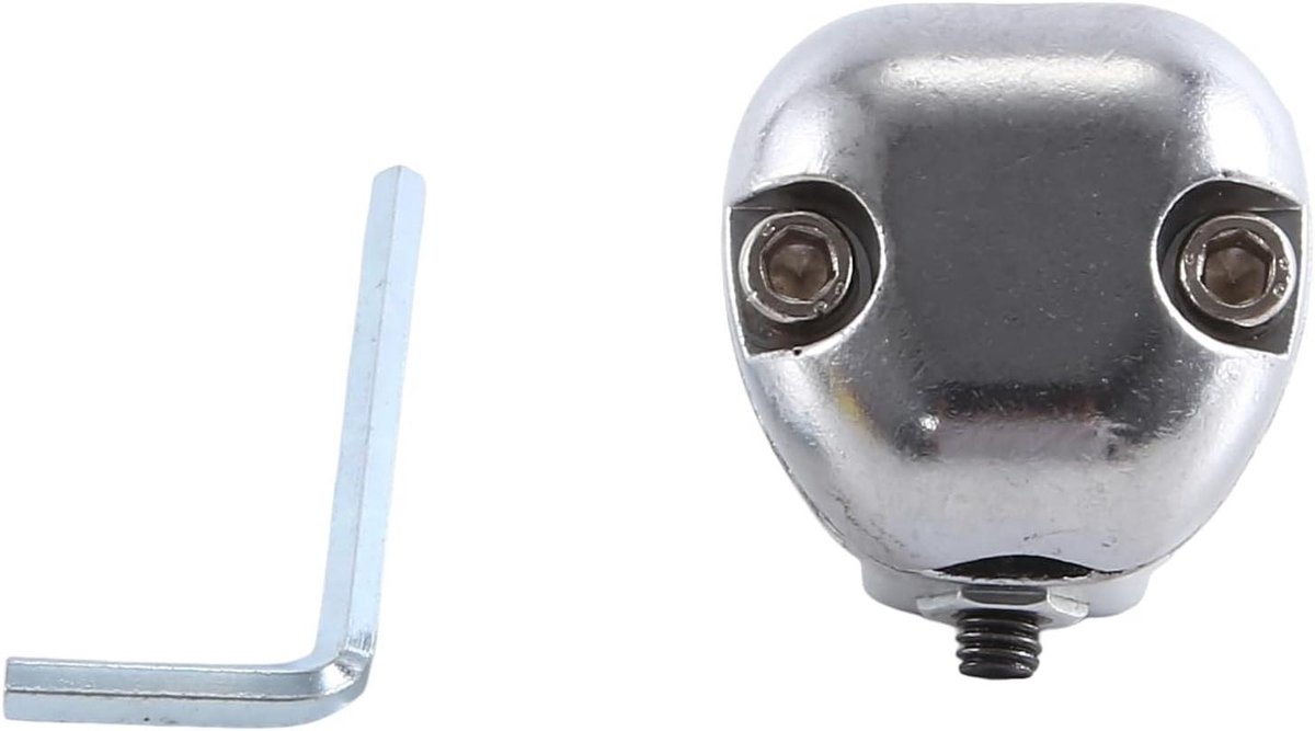 Bekken Houder - Cymbal Clamp - Drum Setup - Verstelbare Klem - 8 x 8 x 5 cm - Zilver