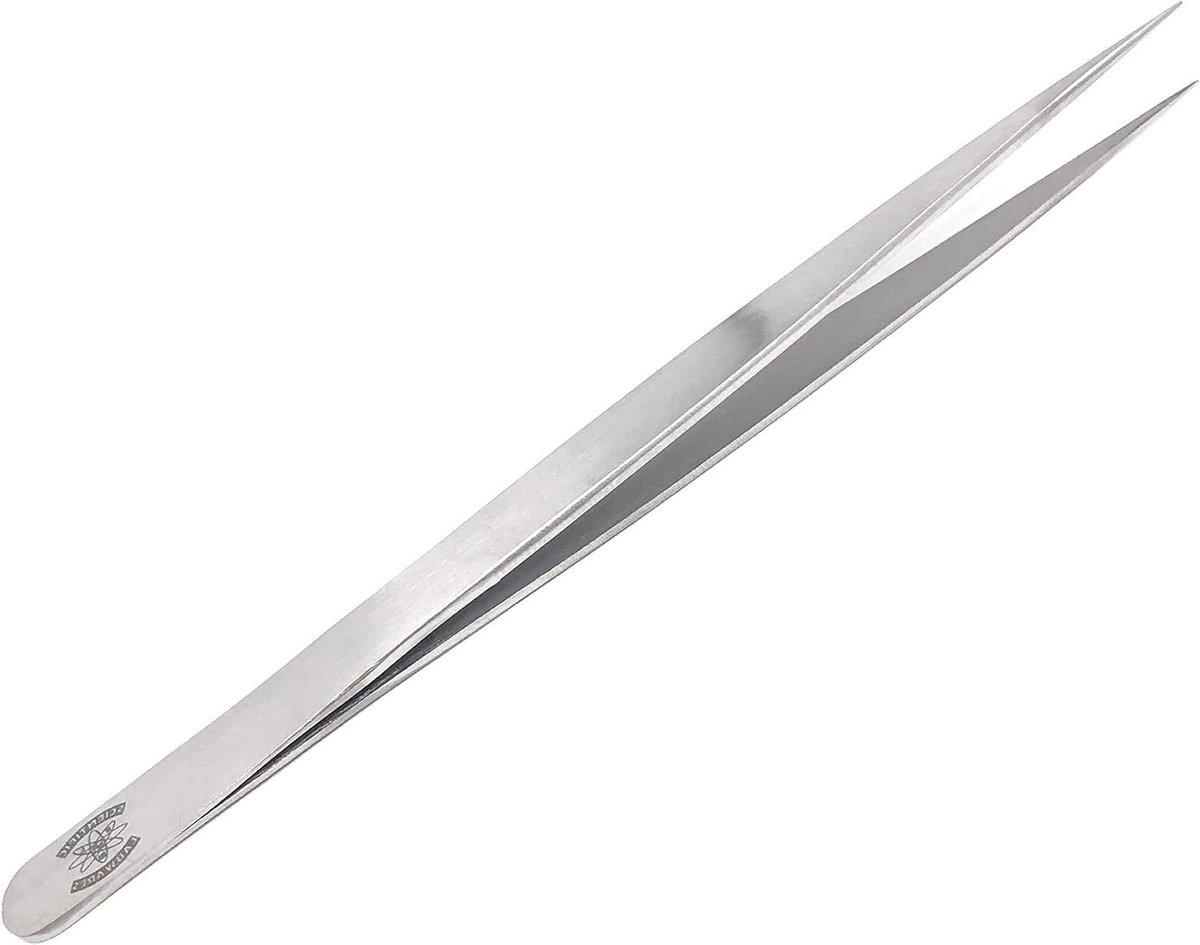 Precisie Pincet - Fijne Tang - Precisiewerk Uitvoeren - Roestvrij Staal - Slanke Punt - Zilver