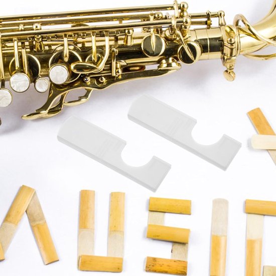 Riet Houders - Muziek Accessoires - Rieten Beschermen - Individuele Opslag - 5 Stuks - Transparant — afbeelding 2