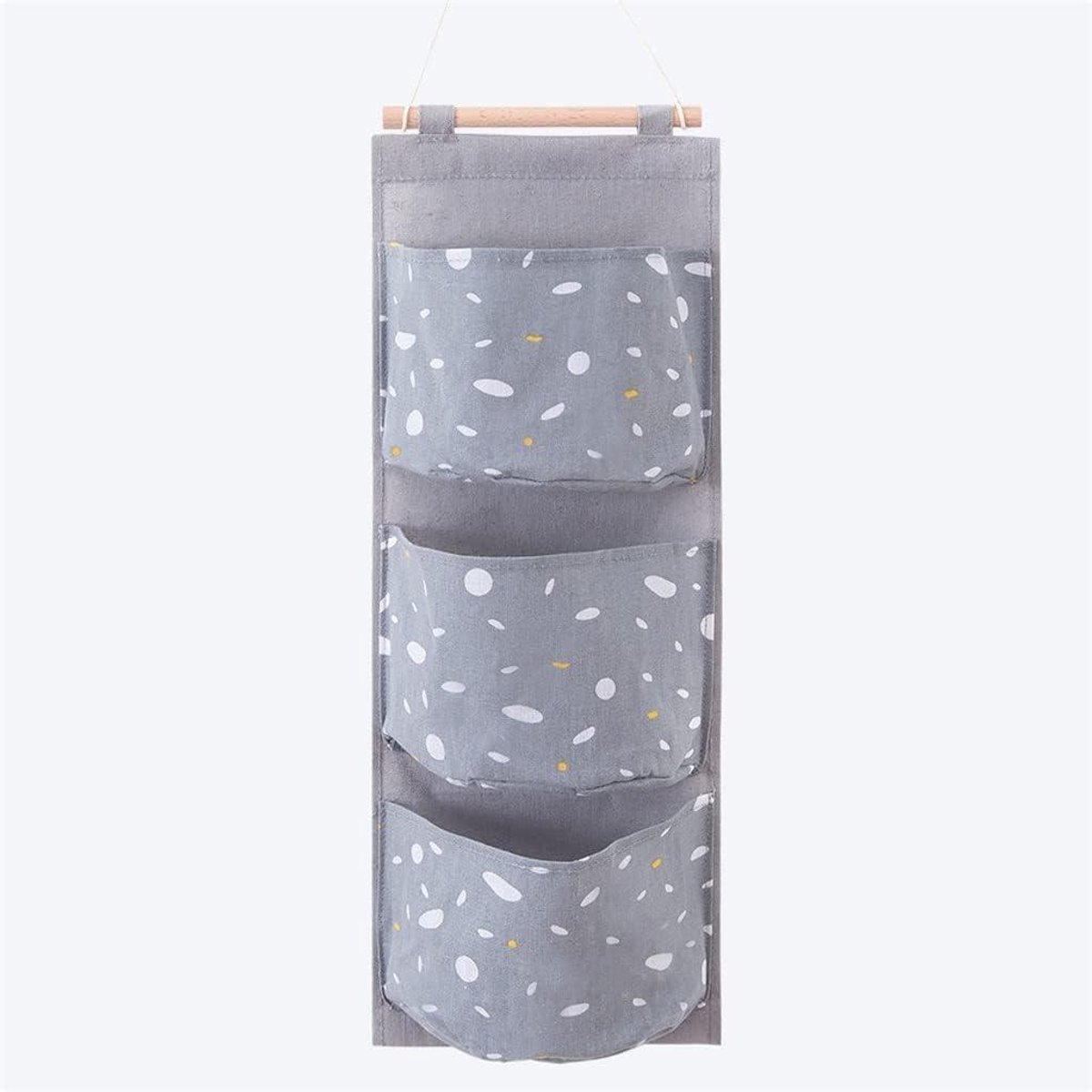 Opbergtas - Hangende organizer - Ruimte Besparen - Drie Vakken - 54 x 19 cm - Grijs