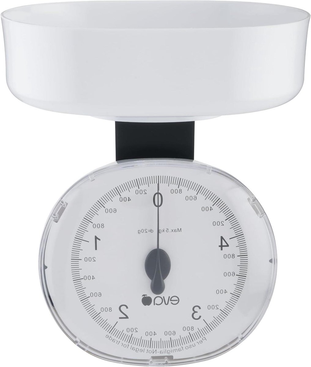 Keukenweegschaal - Digitale weger - Porties afwegen - Elegant design - 5 kg - Wit