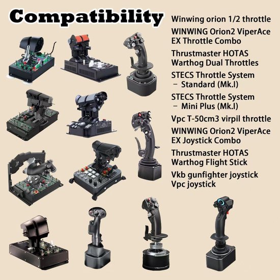Flight Simulator Mount - Cockpit Mount Joystick - Vliegen Simuleren - Universele Compatibiliteit - Tot 18 cm Bureau Dikte - Zwart — afbeelding 2