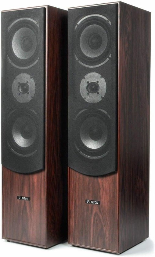 5.0 Speaker Set - Home Cinema Systeem - Film Kijken - 335 Watt RMS Vermogen - 6.5 Inch Woofer - Bruin — afbeelding 3