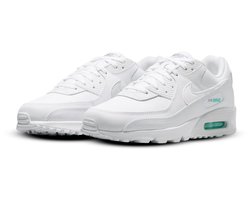 Nike Air Max 90 - Sneakers - Maat 43 - Wit/Hyper Turquoise/Photon Dust - Air Max - Lifestyle - Heren Sneakers voor Mannen