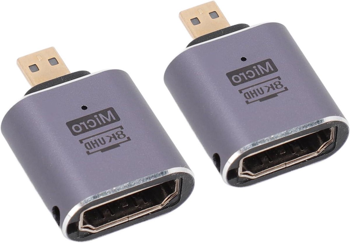 Mini DisplayPort naar HDMI Adapter - Video Kabel Converter - Beeld Delen - 8K 60Hz Resolutie - 48 Gbps - Zwart