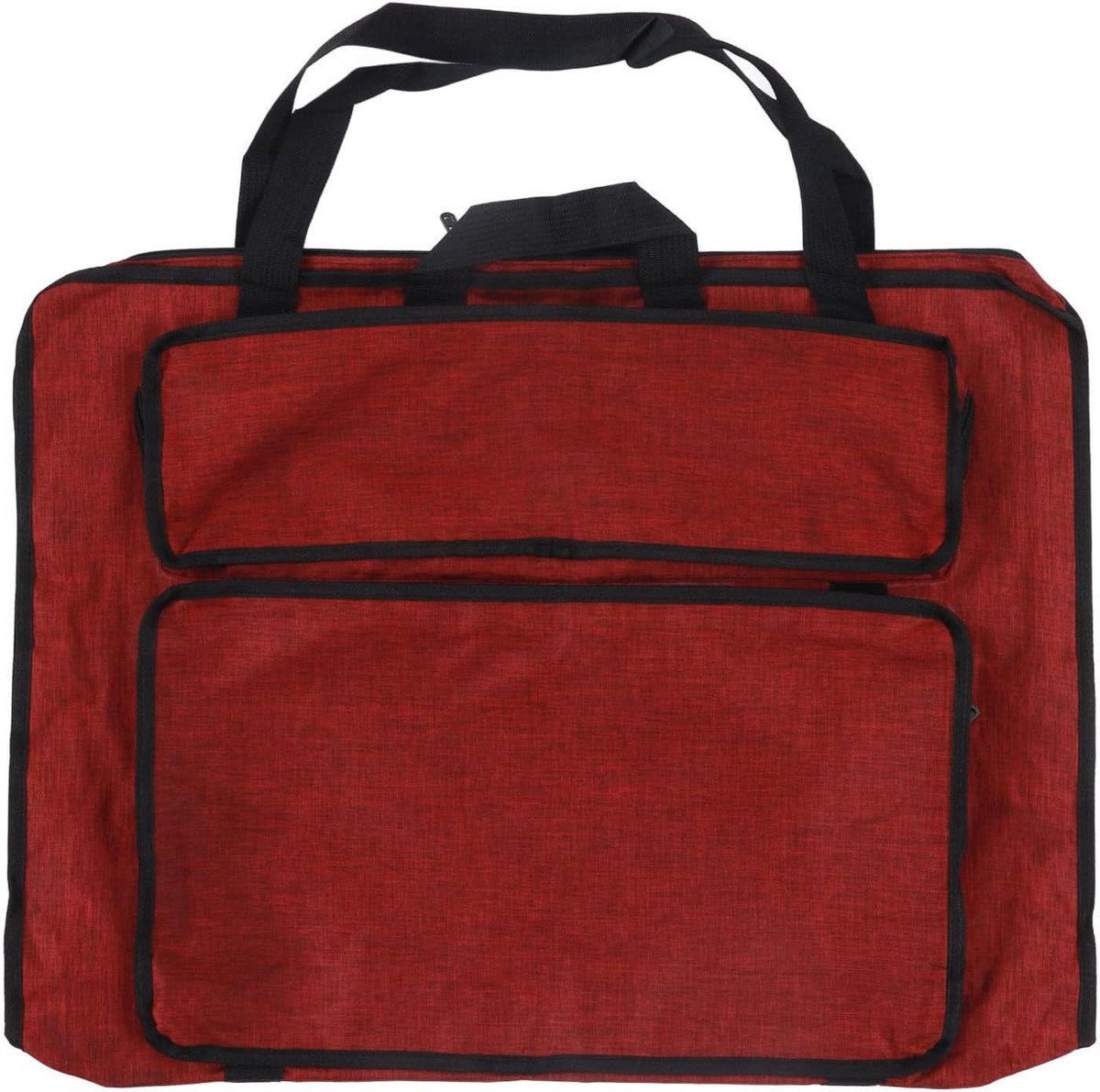 Tekentas Canvas - Kunsttas Opbergtas - Kunst Opslag - Waterdicht Scheurvast - 50x38x3 cm - Rood