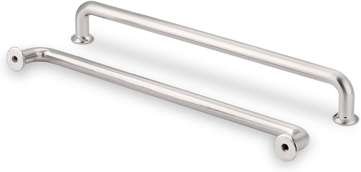 6 Stuks Meubelgrepen Geborsteld Nikkel 192mm Gatafstand voor Keukenkasten, Laden en Deuren - Duurzame en Stijlvolle Keukenaccessoires