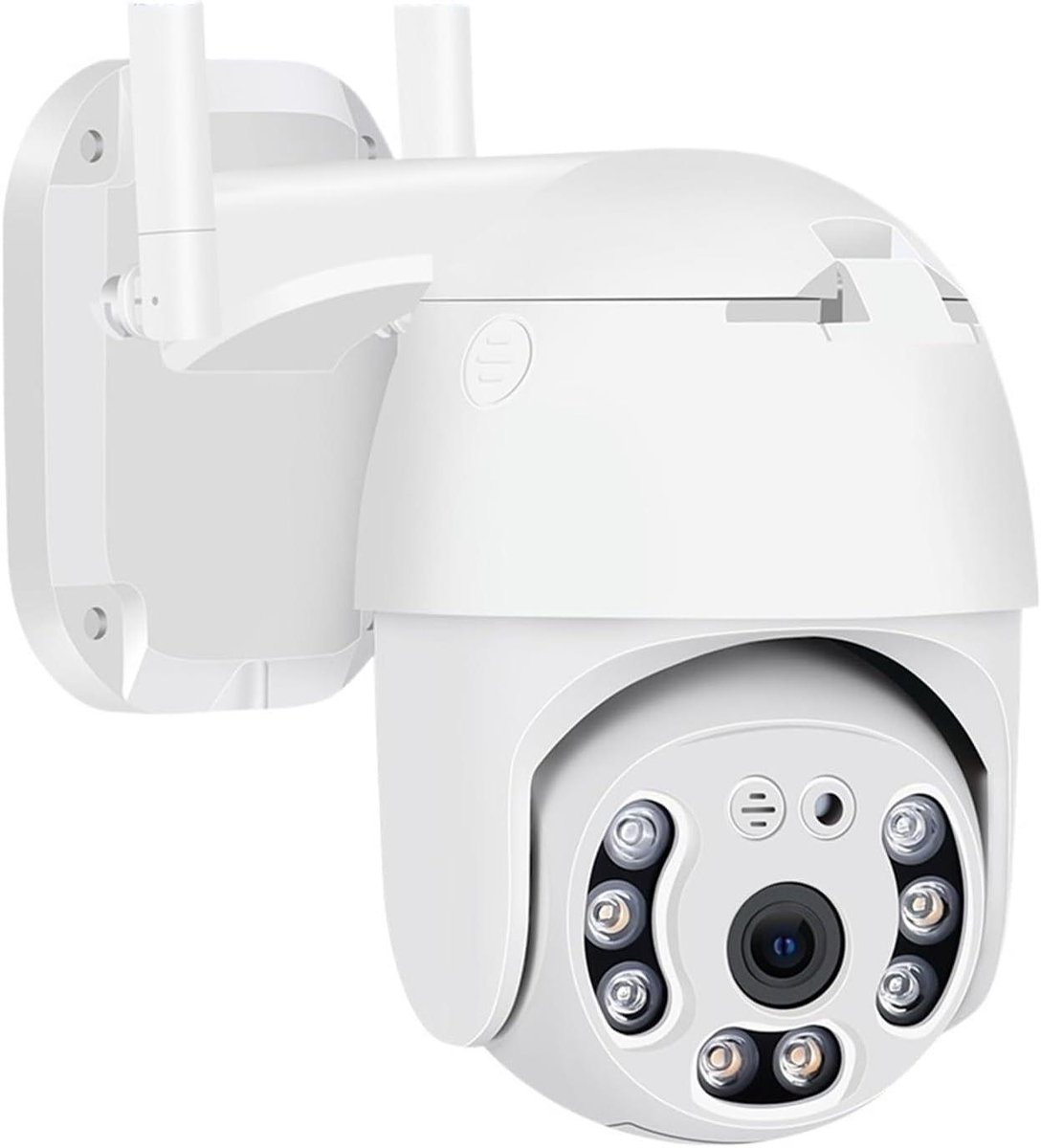 Draadloze Buitencamera - Beveiligingscamera Wifi - Huisbewaking - Automatische Tracking - 3MP - Wit
