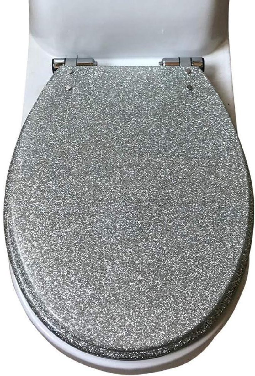 Toiletbril Kunsthars - Stil Deksel - Badkamer Vernieuwen - Zacht Sluitend - Maat L - Transparant
