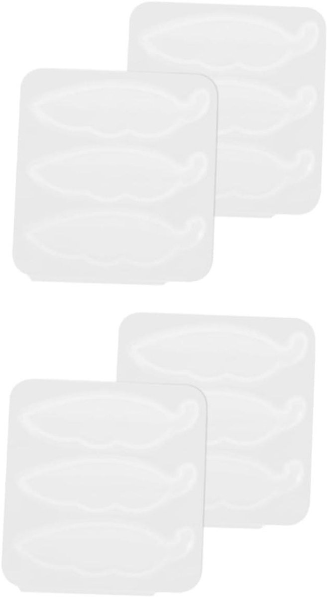Haarspeld Mallen - Doe-het-zelf - Accessoires Maken - Herbruikbaar Siliconen - 4 Stuks - Wit