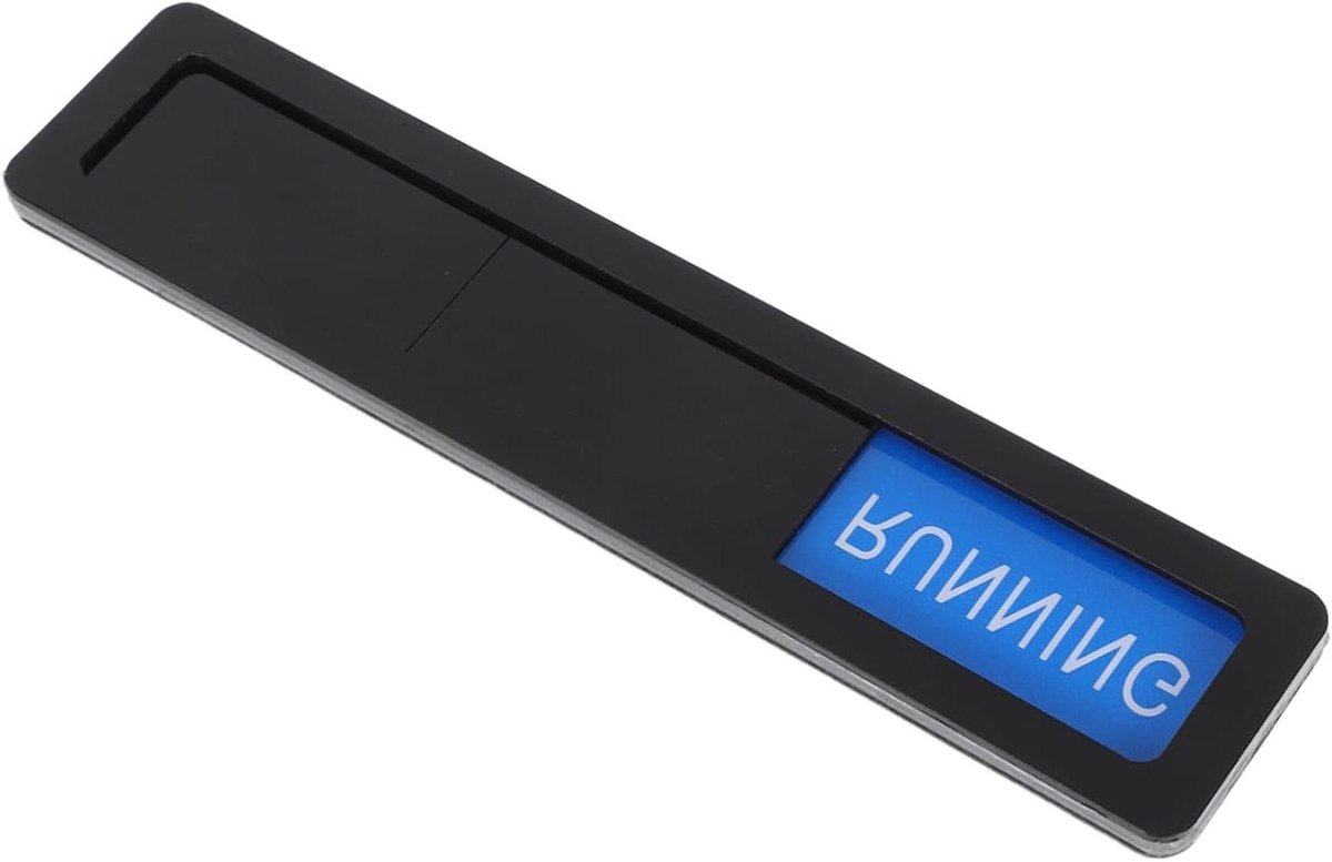 Vaatwasser Indicator - Status Magneet - Keuken Organiseren - Matte Afwerking - 18 cm - Zwart