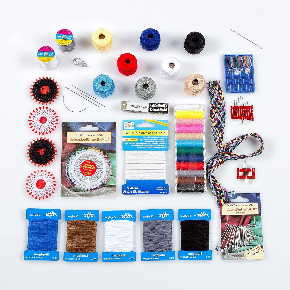 Naaibox - Naaiset Naai-accessoires - Kleine Reparaties - 125-Delig - 50 cm - Multicolor