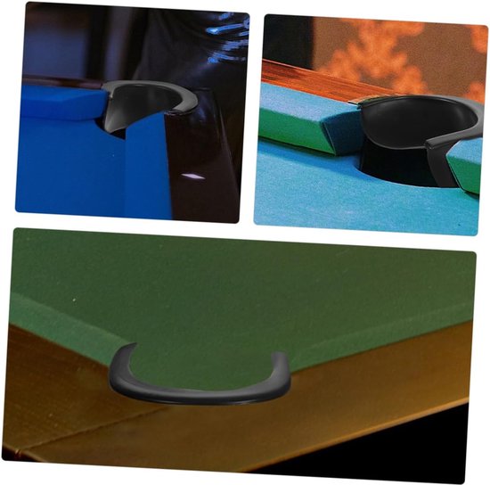 Biljart Voeringen - Pooltafel Liners - Spelverbetering - Beschermend Plastic - 10x10x5 cm - Zwart — afbeelding 4