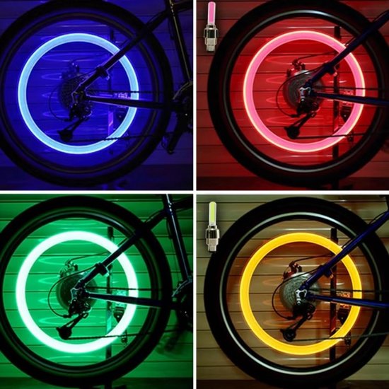 Fiets Spaakverlichting - Wielverlichting LED - Veilig Fietsen - Bewegingsgeactiveerd - 8 stuks - Kleurrijk — afbeelding 5