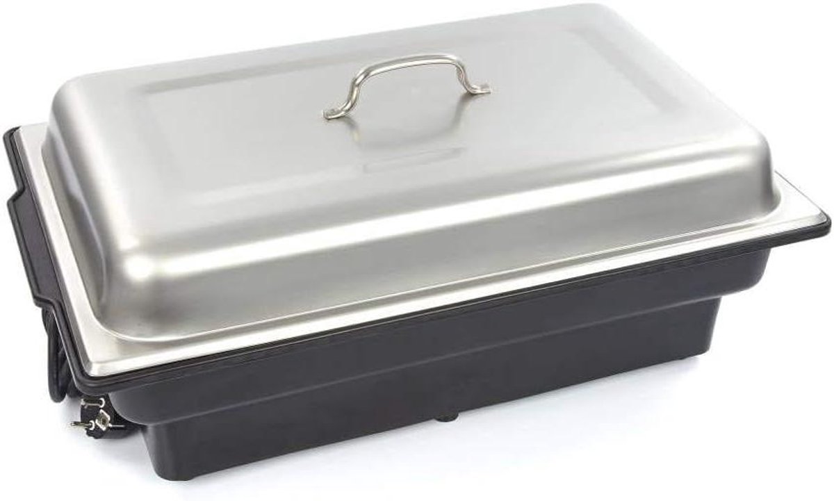 Elektrische Warmhoudbak - Buffetwarmer Serveer - Gerechten Warm Houden - Inclusief GN Bak - 85 Liter Capaciteit - Zilverkleurig