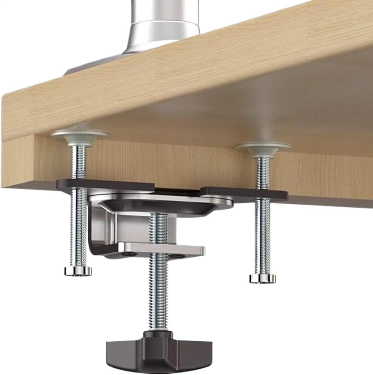 Monitor Beugel Plaat - Schermklem Arm - Werkplek Stabiliseren - Gereedschapsvrije Aanpassing - 0.4-3.9 Inch - Enkele Attribuut thumbnail 5