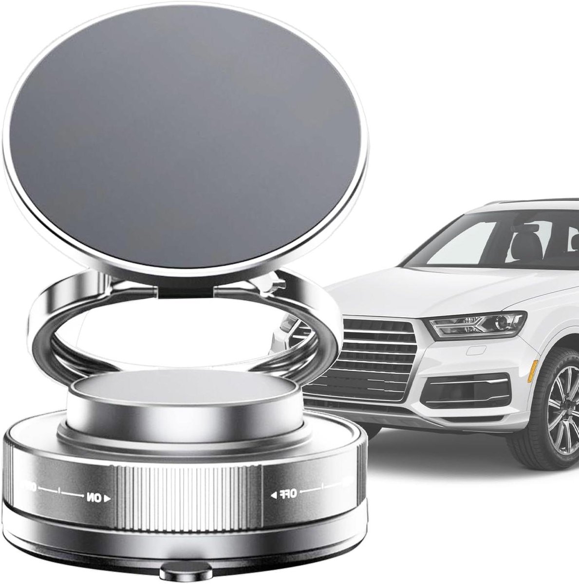 Autotelefoonhouder - Smartphone houder - Veilig Navigeren - Sterk Magnetisch - 360 Graden - Wit