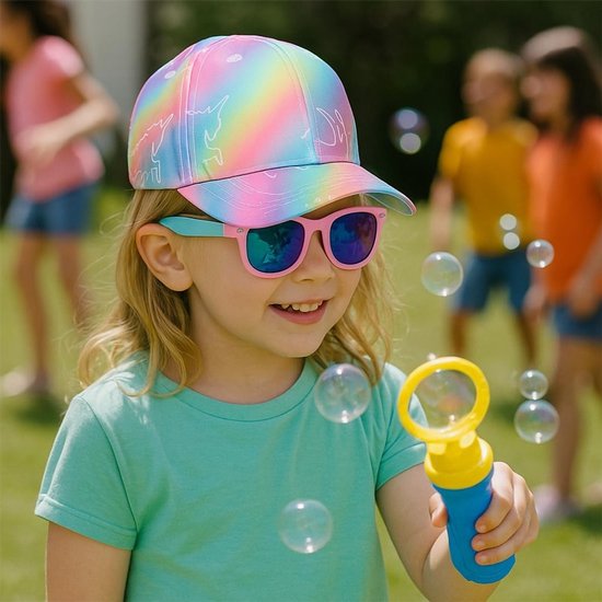 Verstelbare honkbalpet voor meisjes met gepolariseerde zonnebril, UV-bescherming en zomeraccessoires, perfect cadeau voor elke gelegenheid — afbeelding 5
