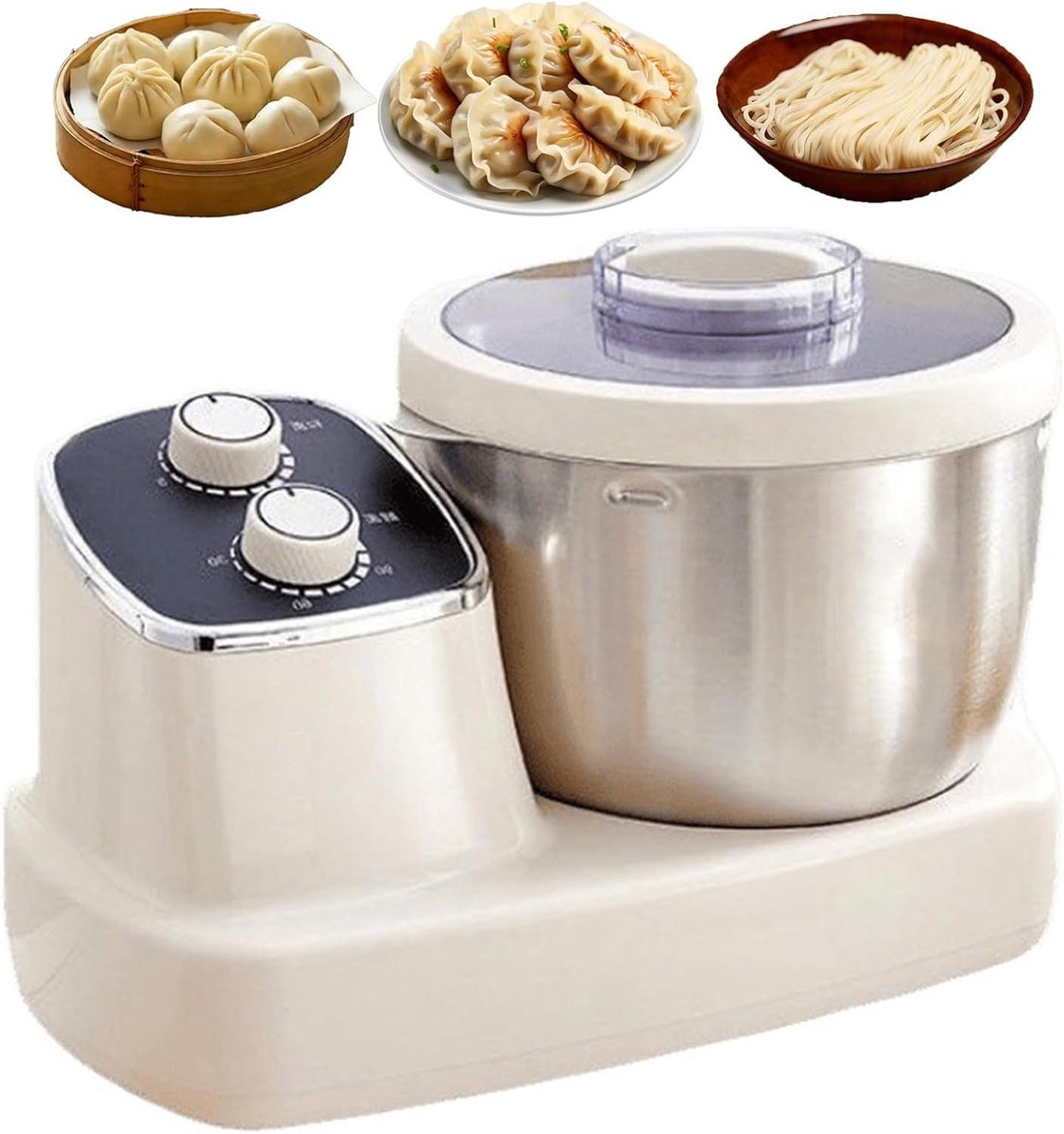Deegkneedmachine - Deegmaker Broodmaker - Thuisbakken - Intelligente Temperatuurregeling - 7 Liter - Wit