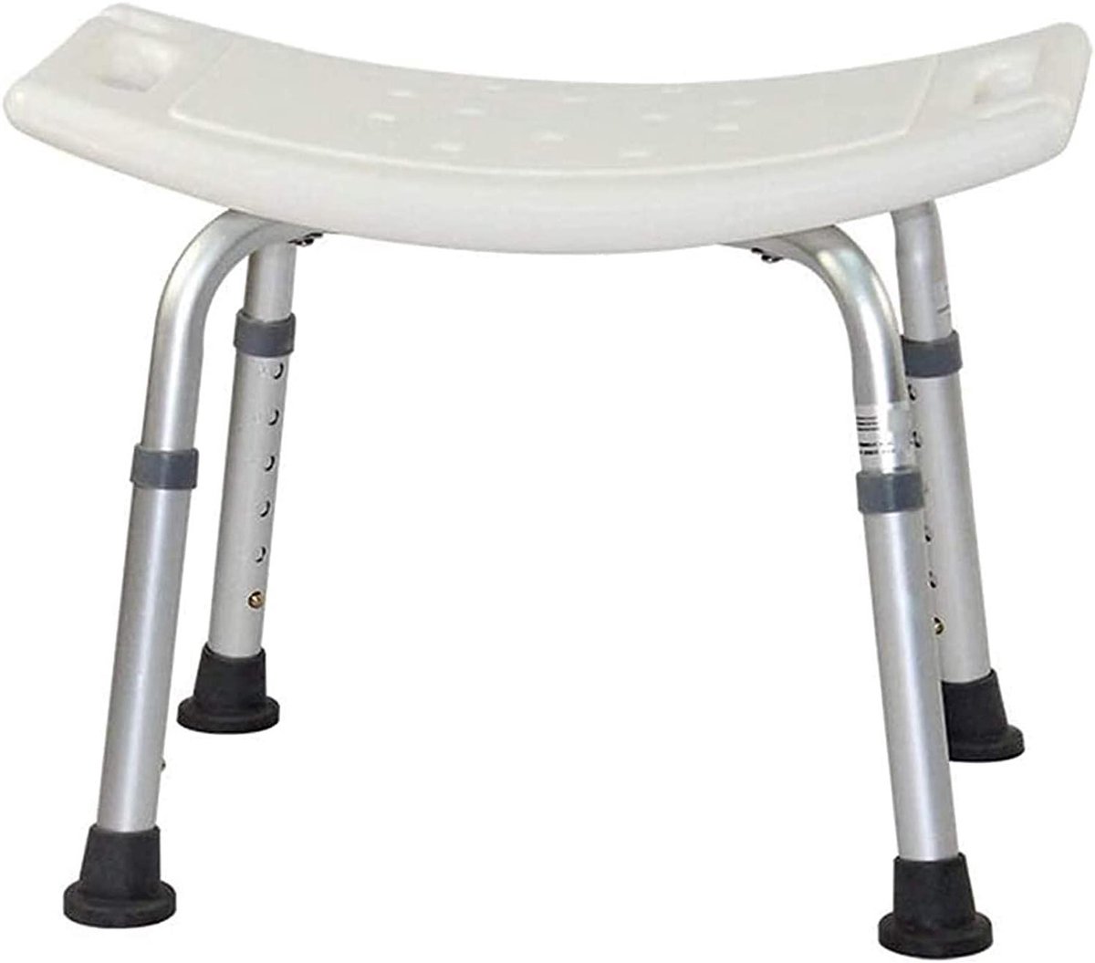 Douchekruk - Badstoel - Veilig Douchen - Lichtgewicht Aluminium - 150 Kg Draaggewicht - Wit