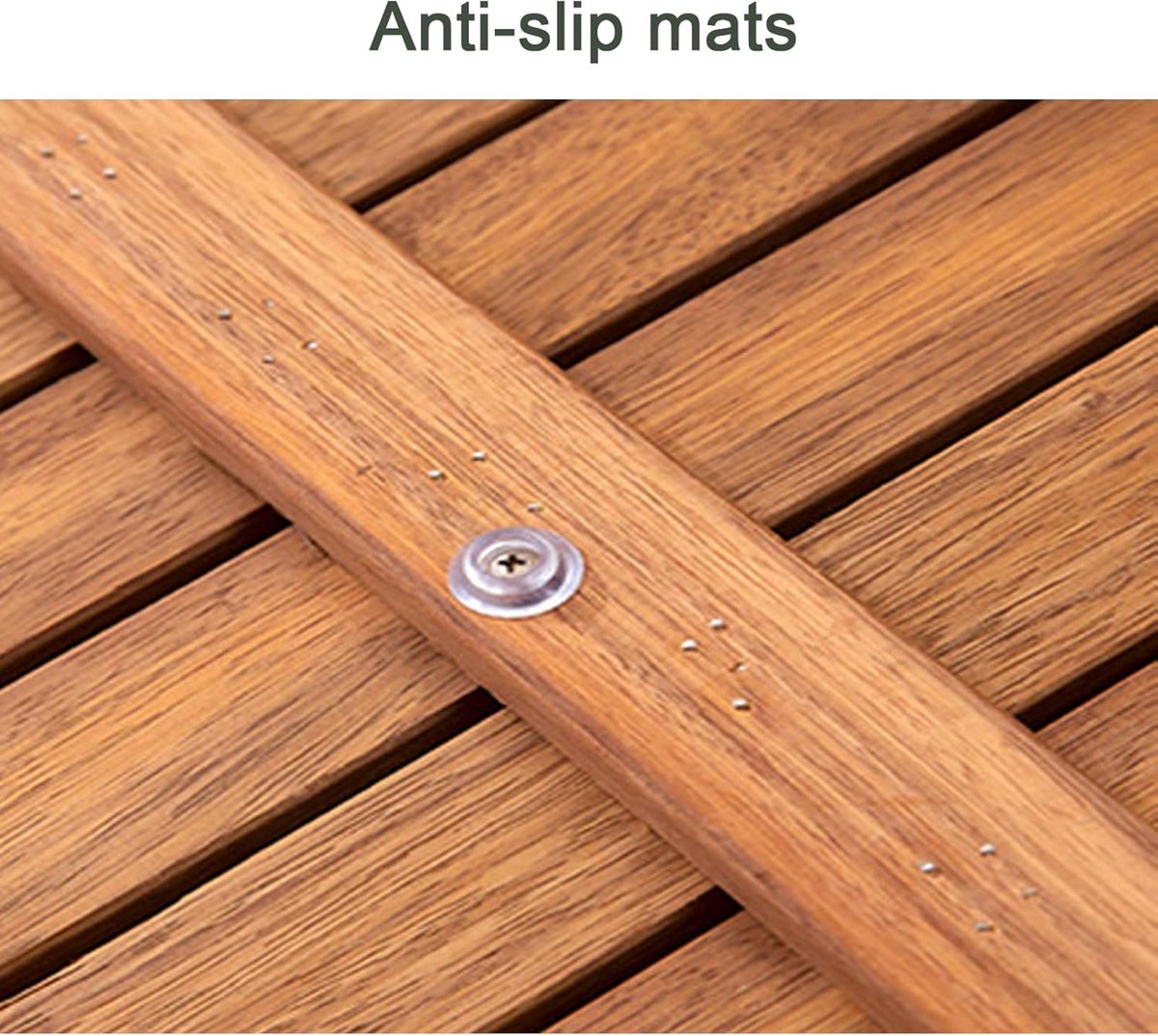 Houten Badkamermat - Vlonder Mat Bamboe - Douchen en Baden - Antislip en Sneldrogend - 45x80cm - Rood Walnoot — cadeau in Wonen & Interieur - foto 7