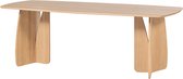 WOOOD Veere Eettafel - Massief Eikenhout - Naturel - 220 x 100