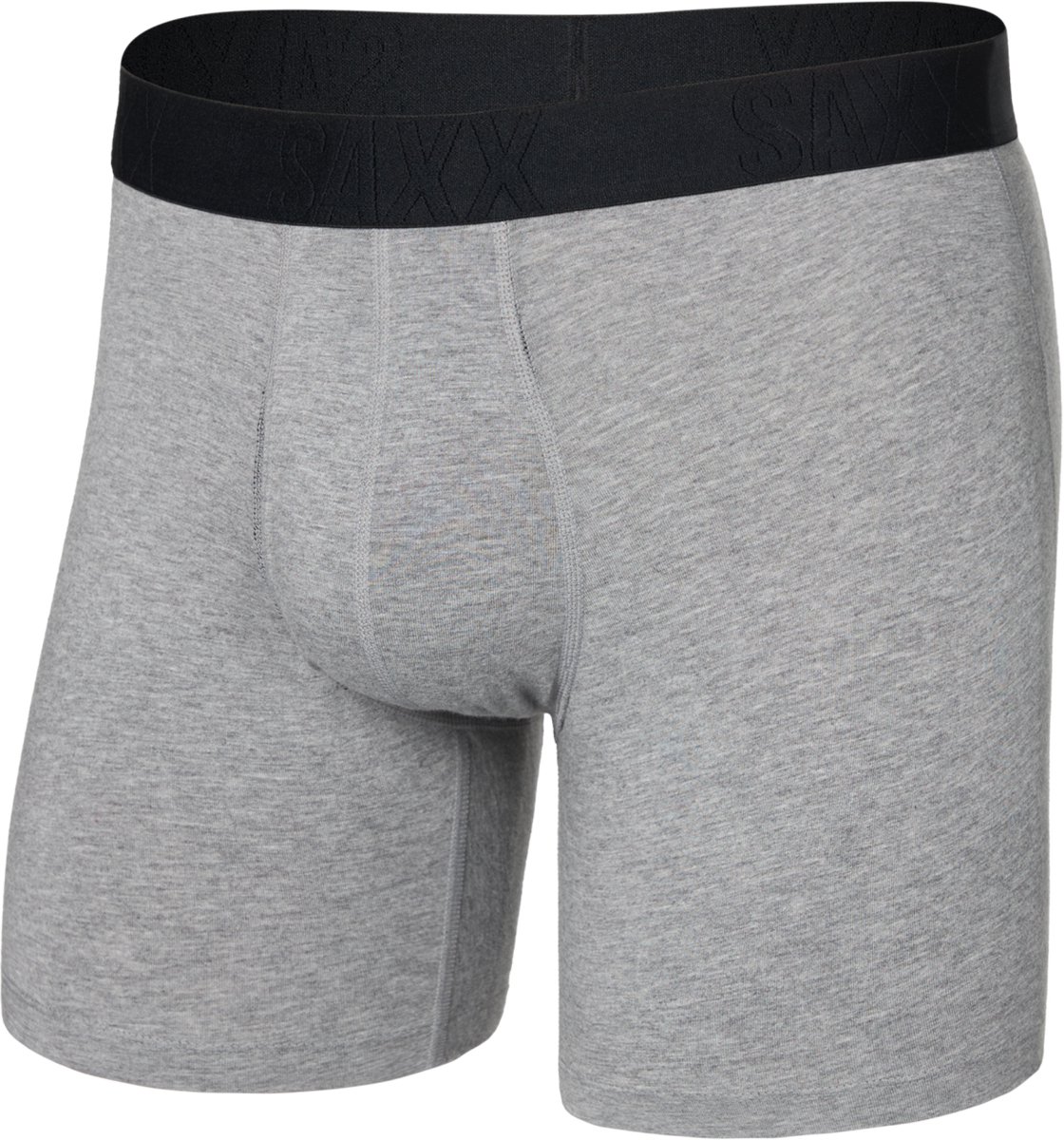 SAXX Heren Boxershort DropTemp® - Koeltechnologie Onderbroek - Boxer Vochtafvoerend - Katoen/Modal mix - DARK GREY HEATHER - XXL