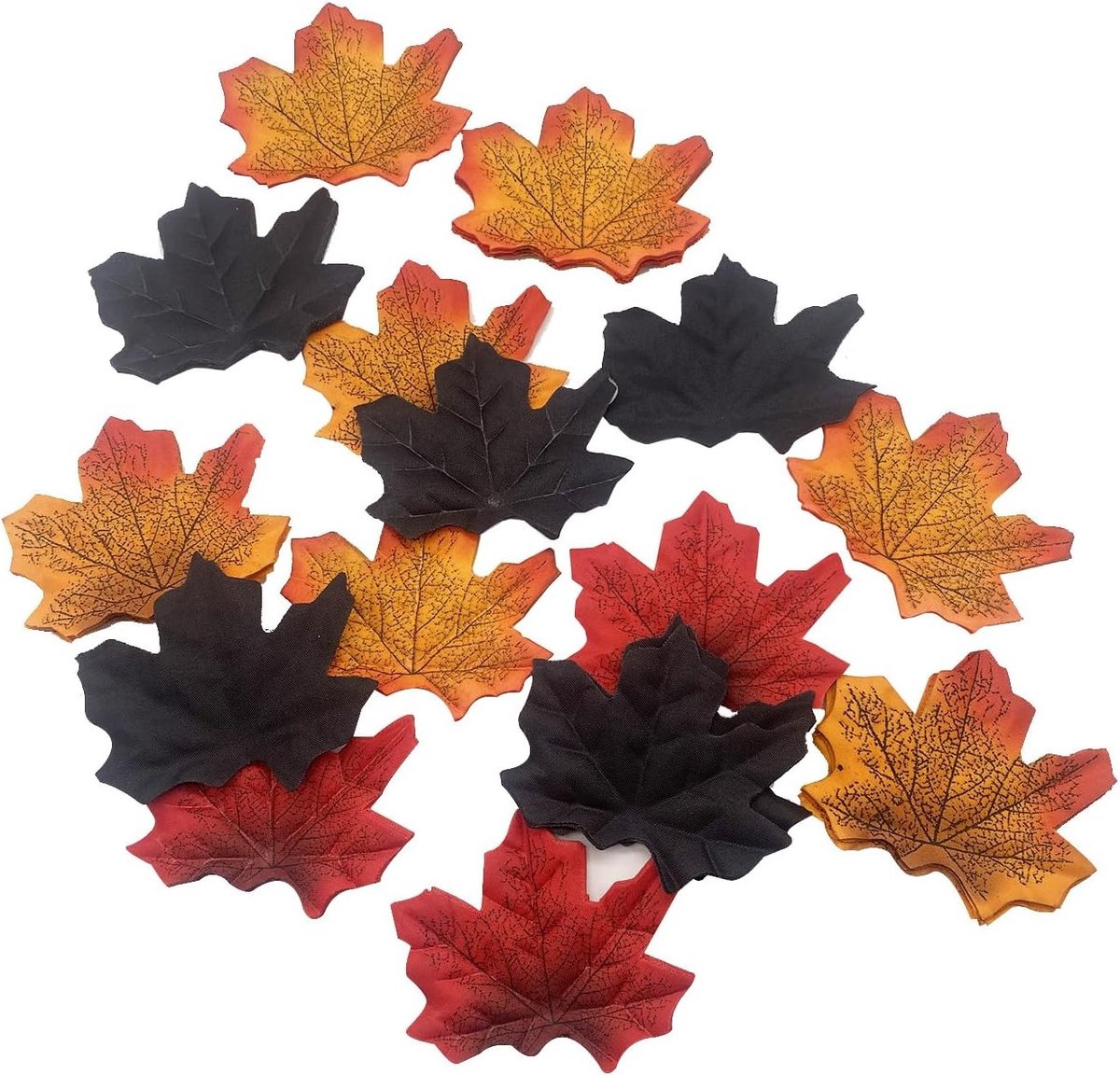Herfstdecoratie met Nep Maple Bladeren voor Feestjes en Foto Props - 200 Stuks in 4 Kleuren