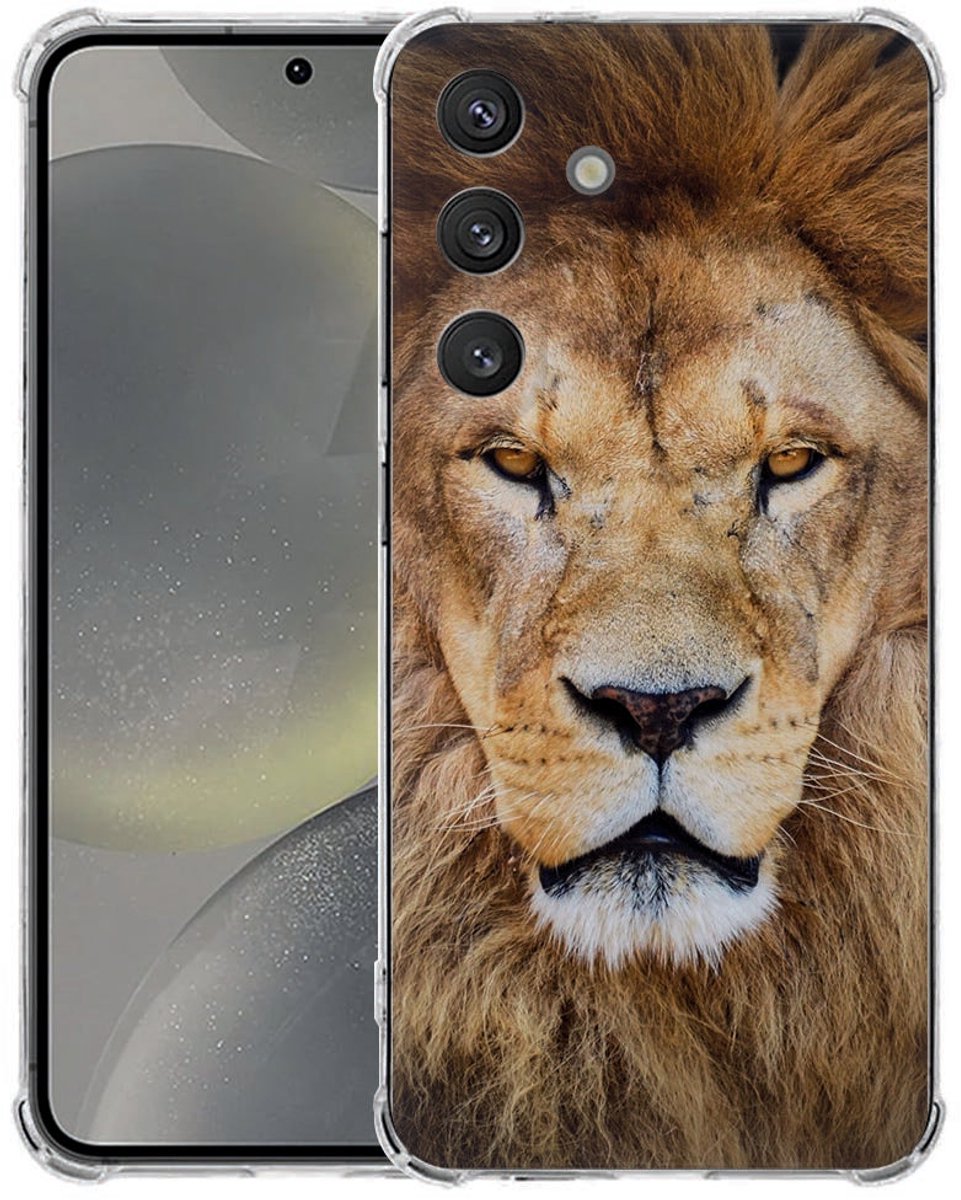 Softcase Samsung Galaxy S25 FE Hoesje - Leeuw TPU Antishock